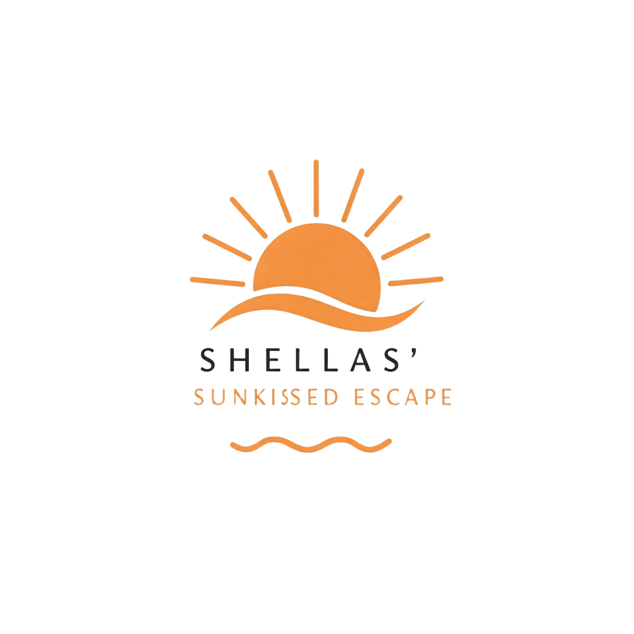 Shella's Sunkissed Escape Sun Logo